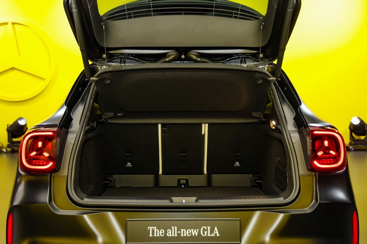Coffre du Mercedes GLA électrique