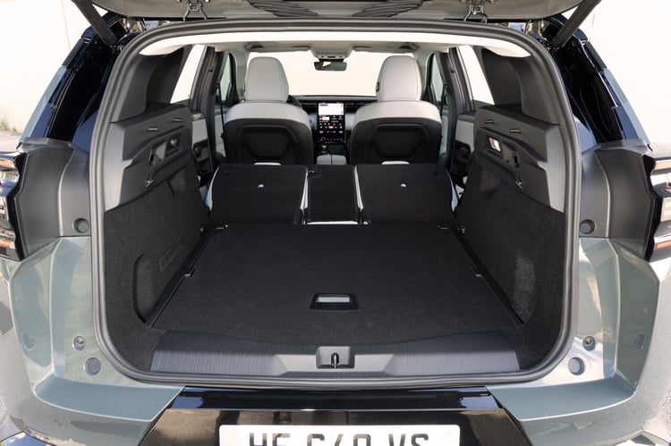 Coffre du Citroën ë-C5 Aircross électrique 2026 banquette rabattue