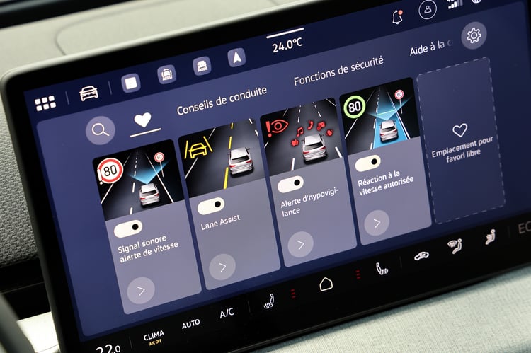 Onglet favoris pratique pour les ADAS les plus utilisées