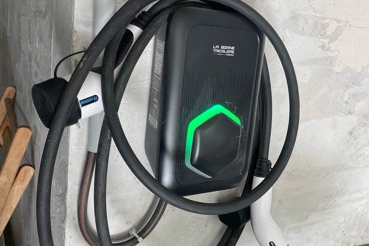 La borne de recharge 22 kW de Jérôme