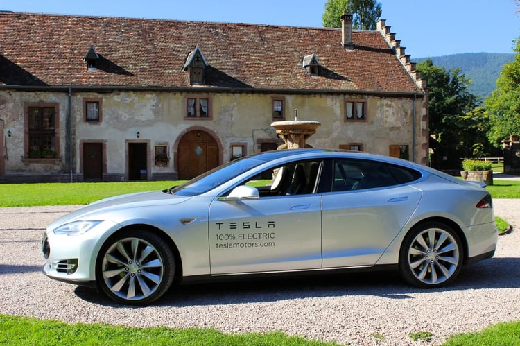 La ligne superbe de la Tesla Model S