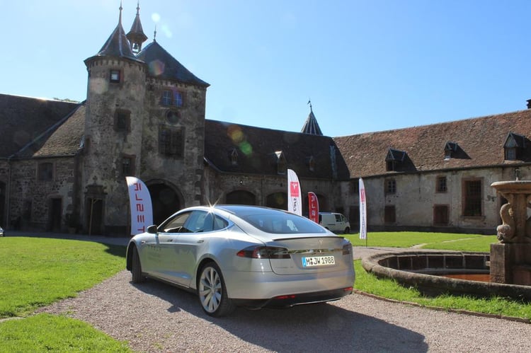 L'arrière de la Tesla Model S