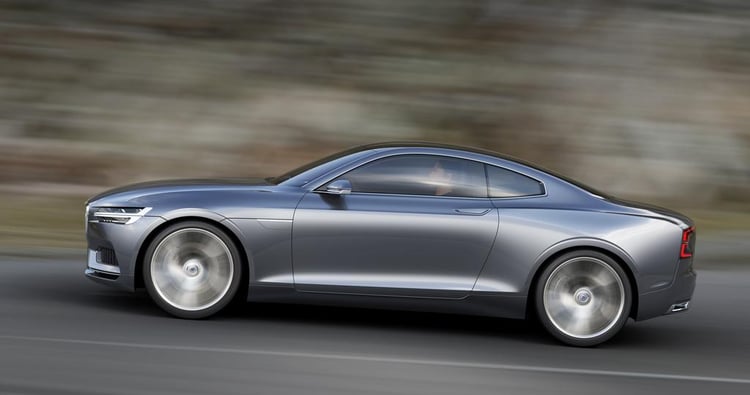 Profil gauche de la Volvo Concept Coupé