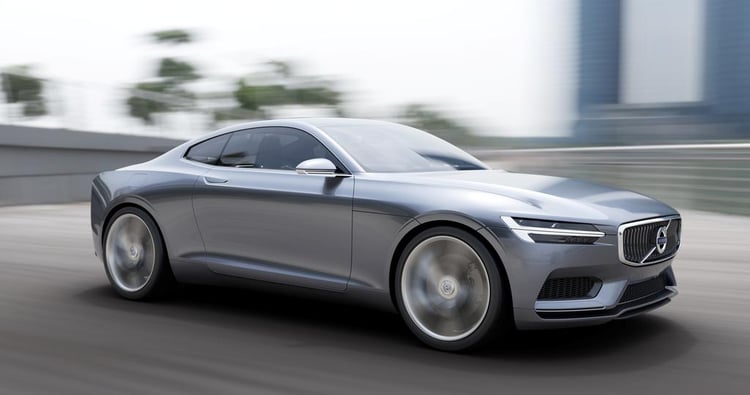 Profil droit de la Volvo Concept Coupé