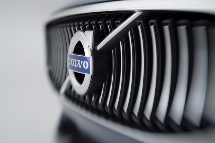 La grille du nouveau concept hybride Volvo