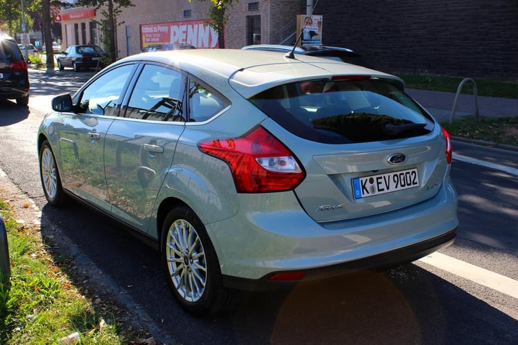 L'arrière de la Ford Focus électrique