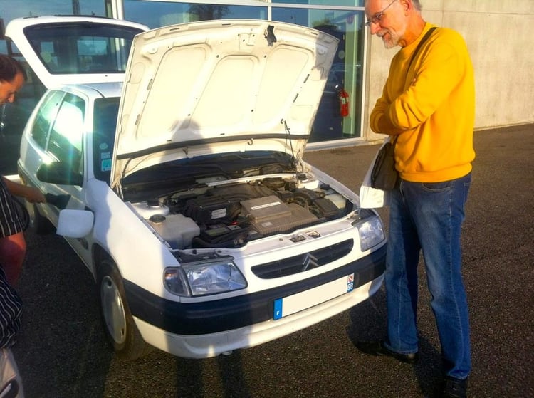 Sous le capot de la Saxo électrique