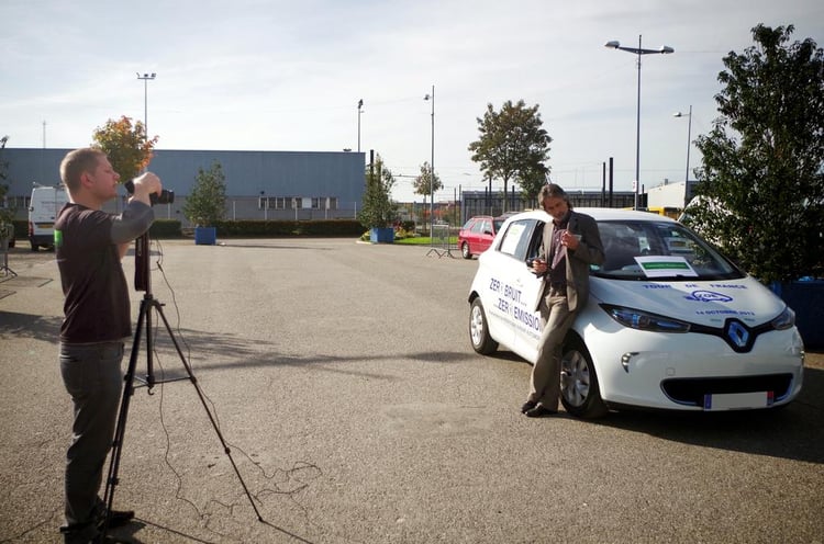 Interview vidéo sur le tour de France en Renault ZOE