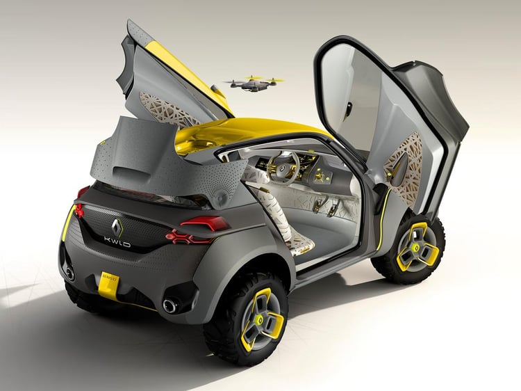 Le Renault Kwid Concept toutes portes ouvertes