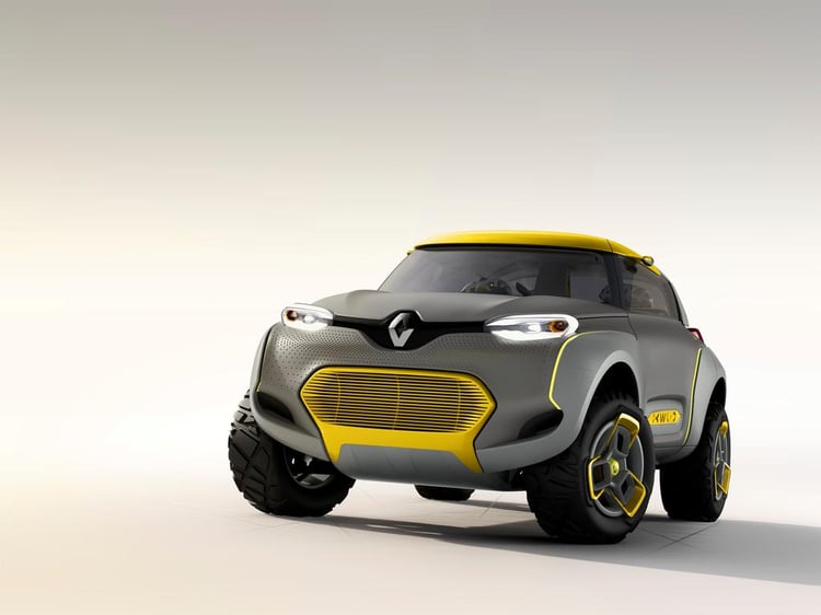 L'imposante face avant du Renault Kwid Concept