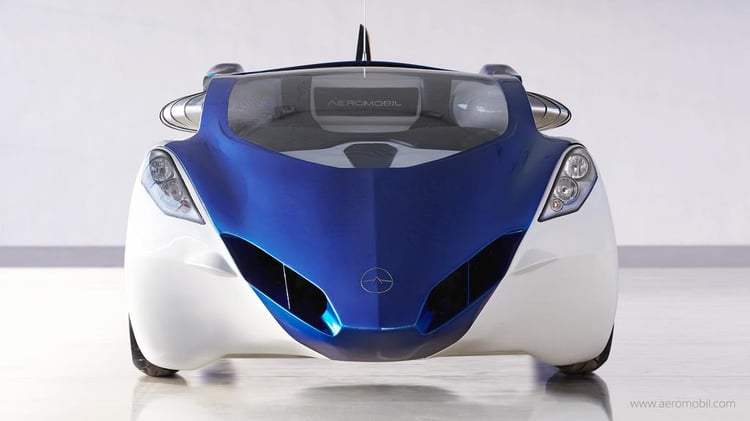 L'avant de l'AeroMobil