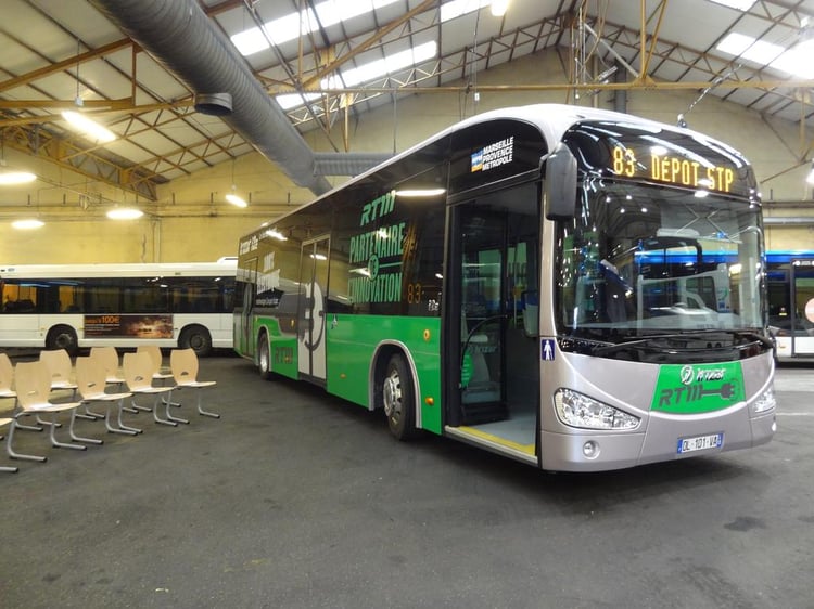 Bus électrique Irizar en service à Marseille