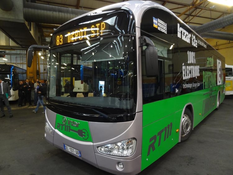 Bus électrique Irizar en service à Marseille