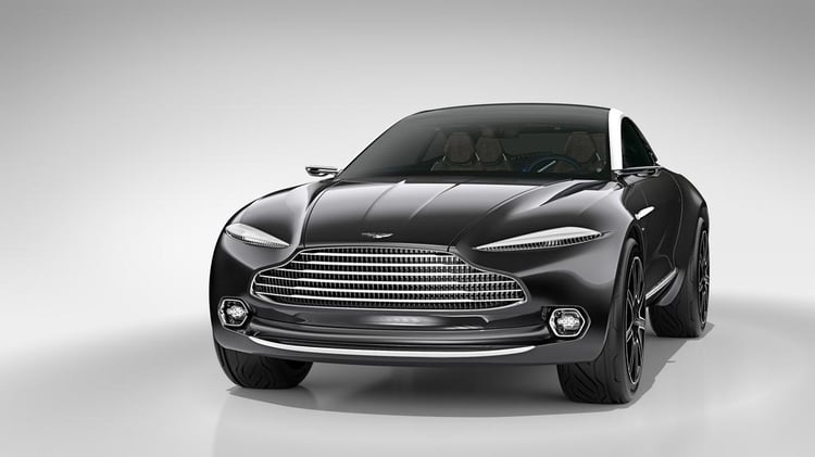 L'imposante calandre de Aston Martin DBX Concept