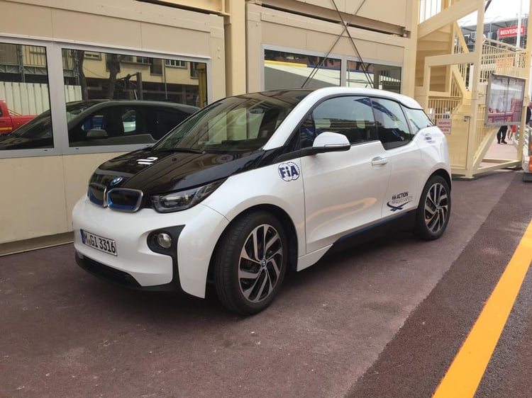 La BMW i3, autre voiture officielle de la Formule E