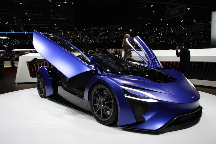 La supercar électrique de Techrules au salon de l'automobile de Genève