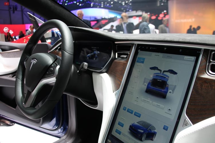 L'intérieur du Model X n'est pas sans rappeler la Tesla Model S