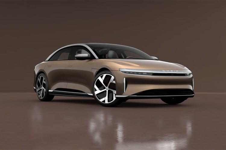 Lucid Air dans le configurateur