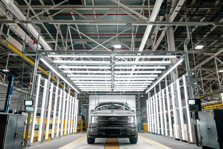 Production du Ford F150 Lightning
