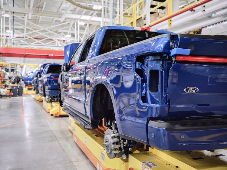 Production du Ford F150 Lightning