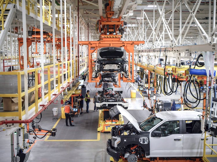 Production du Ford F150 Lightning