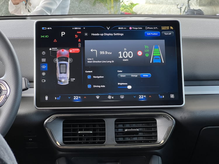 Interface écran VinFast VF8