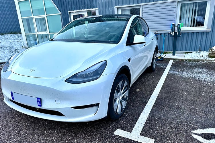 La Tesla Model Y de Guillaume