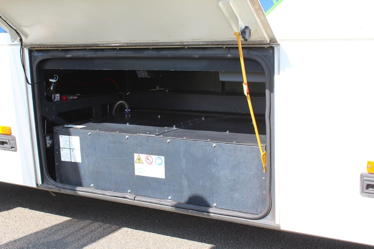 Réservoirs GNC d'un autocar Iveco Crossway Euro 6 rétrofité