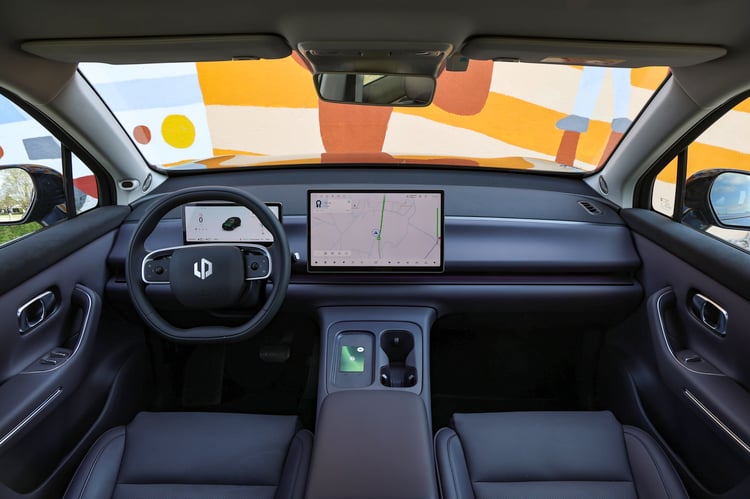 À bord du SUV à prolongateur d'autonomie