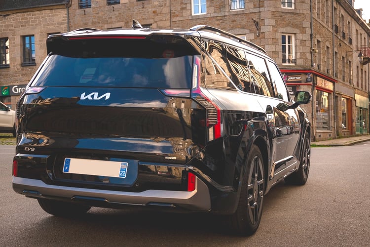 Le Kia EV9 de Breizh Boarding VTC