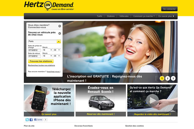 Hertz On Demand : Gagnez un crédit de 30€ de location