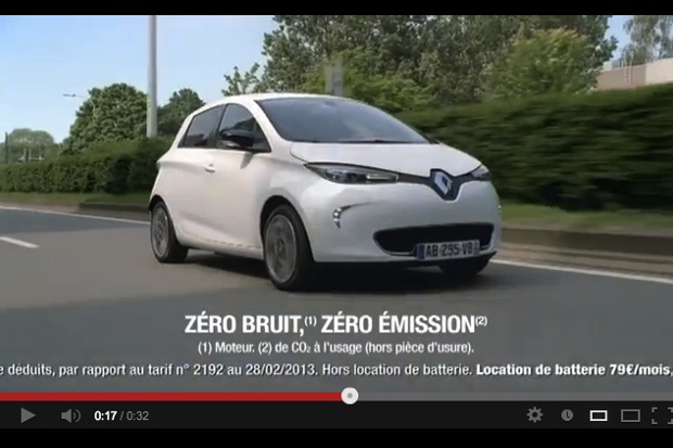 Pub TV Renault ZOE : la vidéo