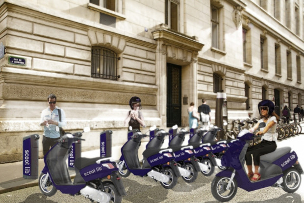 Paris : bientôt le Scootlib’ ?