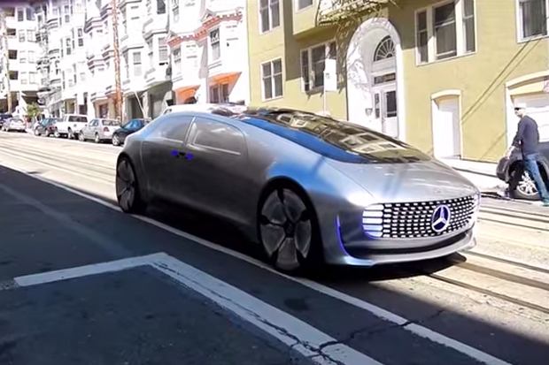 La voiture autonome de Mercedes en ballade à San Francisco