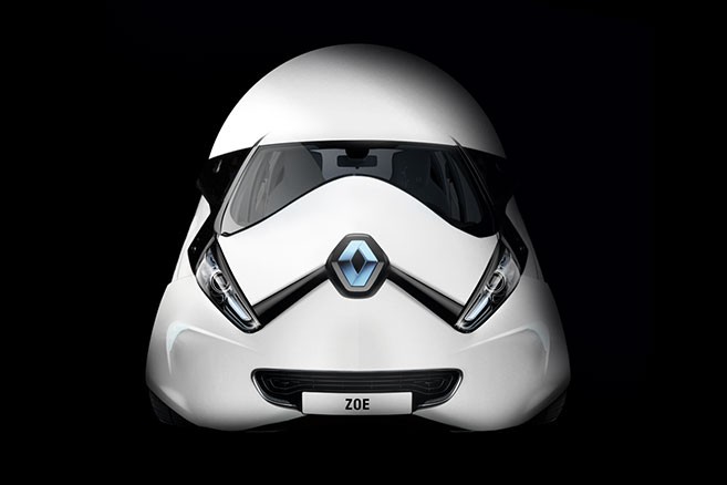 La Renault Zoé en mode Star Wars