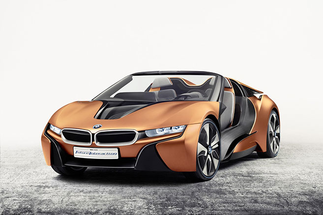 BMW i Vision Future : la BMW i8 cabriolet en approche au CES 2016 !