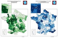Voitures électriques : immatriculations par département en 2015