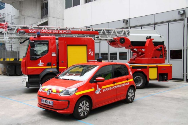 Les Pompiers de Paris testent l'électrique avec Volkswagen