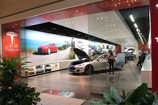 Tesla bientôt au centre commercial Parly 2