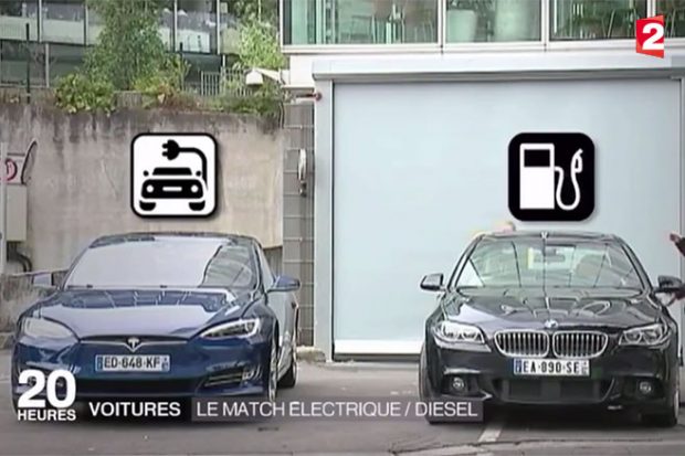 Electrique VS diesel : quand Tesla s’invite au JT de France 2