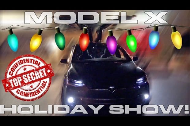 Vidéo : le Tesla Model X vous offre un spectacle pour Noël