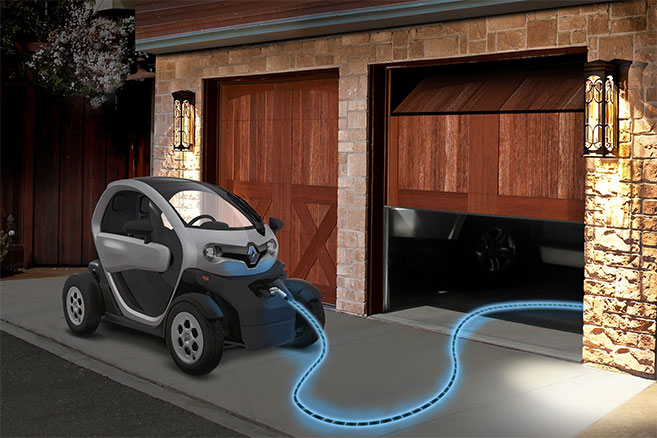 Renault révèle un câble de recharge électroluminescent pour véhicule électrique au CES
