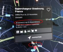 Tesla affiche la disponibilité de ses superchargers en temps réel dans les véhicules