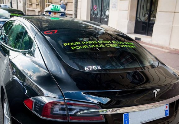 Journée sans voiture : les Taxis G7 offrent des courses en Tesla