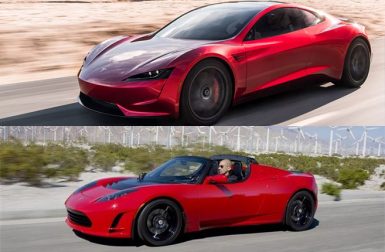 Tesla Roadster 2008 vs Tesla Roadster 2020 : le comparatif