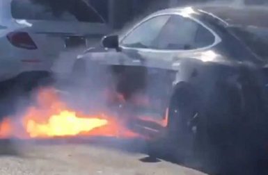Une Tesla Model S prend feu sans raison apparente