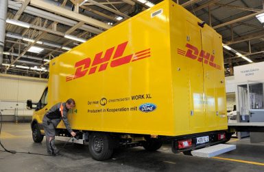 Un fourgon électrique sur base Ford Transit pour Deutsche Post DHL