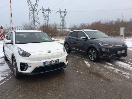 Kia e-Niro VS Hyundai Kona : essai comparatif des deux SUV électriques coréens