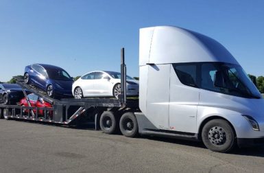 Tesla livre ses Model 3 en camion électrique