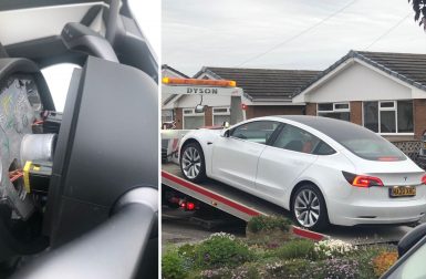 Insolite : le volant de sa Tesla Model 3 se détache lorsqu’il conduit
